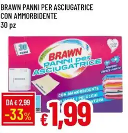 Galassia Brawn panni per asciugatrice con ammorbidente offerta