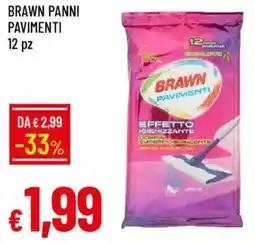 Galassia Brawn panni pavimenti 12 pz offerta