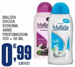Splendidi e Splendenti Malizia doccia schiuma offerta