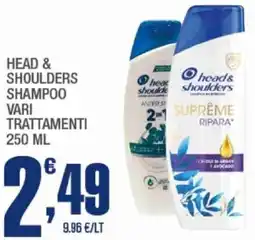 Splendidi e Splendenti Head & shoulders shampoo offerta