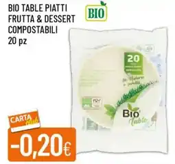 Galassia Bio table piatti frutta & dessert compostabili offerta