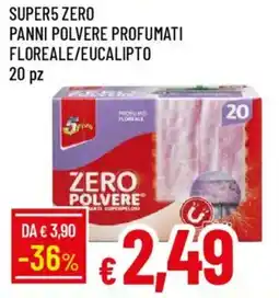 Galassia Super5 zero panni polvere profumati floreale/eucalipto offerta