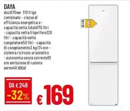 Galassia DAYA dscb170we 170 frigo combinato offerta