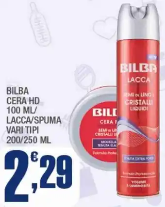 Splendidi e Splendenti Bilba cera hd/ lacca/spuma offerta