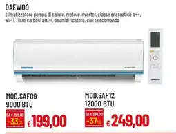 Galassia DAEWOO climatizzatore pompa di calore offerta