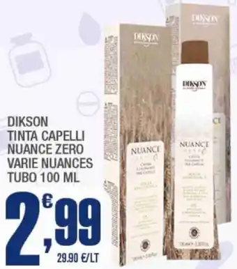 Splendidi e Splendenti Dikson tinta capelli nuance zero offerta