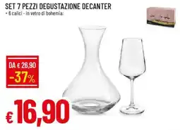 Galassia Set 7 pezzi degustazione decanter offerta