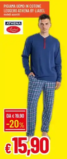 Galassia Pigiama uomo in cotone leggero athena by liabel offerta