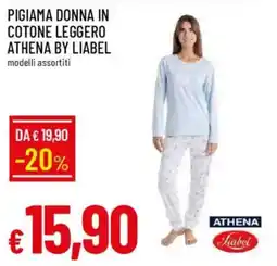 Galassia Pigiama donna in cotone leggero athena by liabel offerta