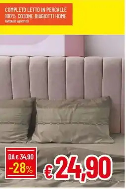 Galassia Completo letto in percalle 100% cotone biagiotti home offerta