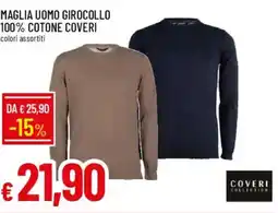 Galassia Maglia uomo girocollo 100% cotone coveri offerta