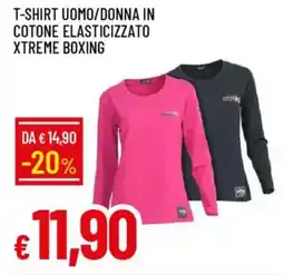 Galassia T-shirt uomo/donna in cotone elasticizzato xtreme boxing offerta