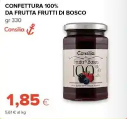 Tigre Consilia confettura 100% da frutta frutti di bosco offerta