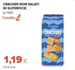 Tigre Consilia cracker non salati in superficie offerta