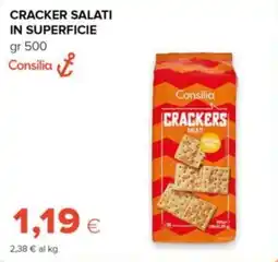 Tigre Consilia cracker salati in superficie offerta