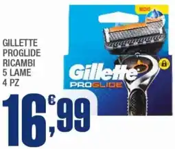 Splendidi e Splendenti Gillette proglide ricambi 5 lame offerta