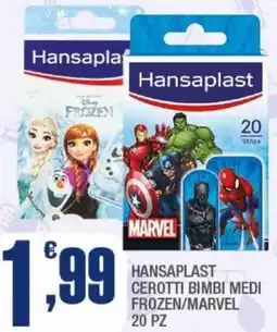 Splendidi e Splendenti Hansaplast cerotti bimbi medi frozen/marvel offerta