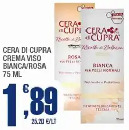 Splendidi e Splendenti Cera di cupra crema viso bianca/rosa offerta