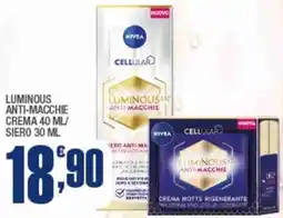 Splendidi e Splendenti Nivea luminous anti-macchie crema/ siero offerta