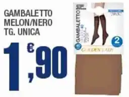 Splendidi e Splendenti Gambaletto melon/nero tg. unica offerta