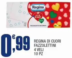 Splendidi e Splendenti Regina di cuori fazzolettini offerta