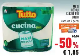 Conad Maxi rotoli cucina più TUTTO conf. da 2 pezzi offerta