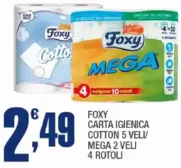 Splendidi e Splendenti Foxy carta igienica cotton 5 veli/ mega offerta