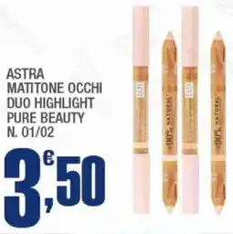 Splendidi e Splendenti Astra matitone occhi duo highlight pure beauty n. 01/02 offerta