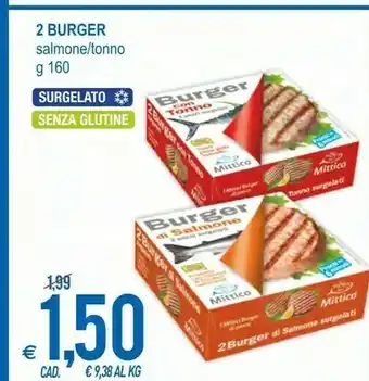 MD Discount 2 burger salmone/ tonno offerta