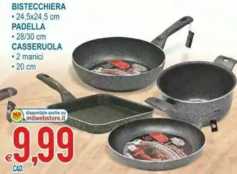 MD Discount Bistecchiera/ padella/ casseruola offerta