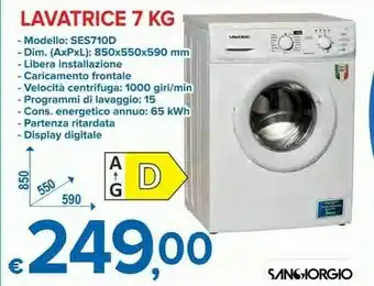 MD Discount Lavatrice 7kg offerta
