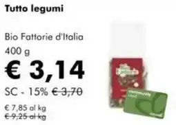 NaturaSì Tutto legumi Bio Fattorie d'Italia offerta