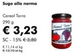 NaturaSì Sugo alla norma Cereal Terra offerta