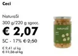 NaturaSì Ceci NaturaSi offerta