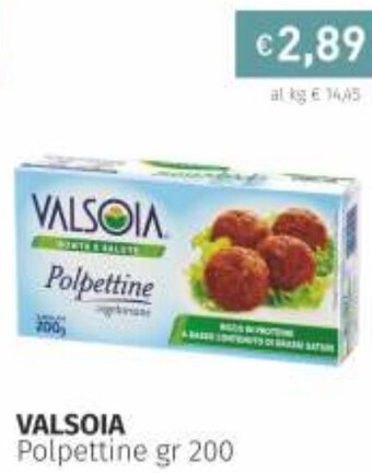 Prezzemolo e Vitale Valsoia Polpettine 200gr offerta