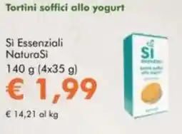NaturaSì Tortini soffici allo yogurt Si Essenziali NaturaSi offerta