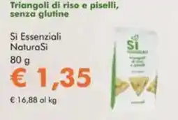 NaturaSì Triangoli di riso e piselli, senza glutine Si Essenziali NaturaSi offerta