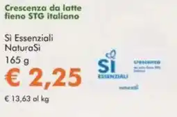 NaturaSì Crescenza da latte fieno STG italiano Si Essenziali Natura Si offerta