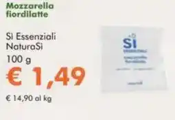 NaturaSì Mozzarella fiordilatte Si Essenziali NaturaSi offerta