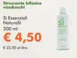 NaturaSì Struccante bifasico viso&occhi Si Essenziali NaturaSi offerta