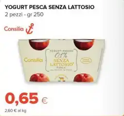 Tigre Consilia yogurt pesca senza lattosio offerta