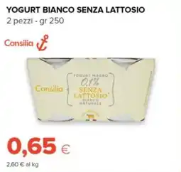 Tigre Consilia yogurt bianco senza lattosio offerta