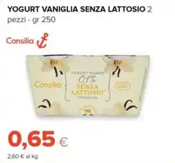 Tigre Consilia yogurt vaniglia senza lattosio 2 offerta
