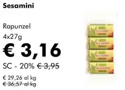 NaturaSì Sesamini Rapunzel offerta