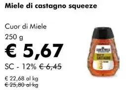 NaturaSì Miele di castagno squeeze Cuor di Miele offerta