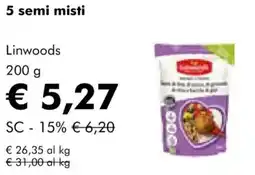 NaturaSì 5 semi misti Linwoods offerta