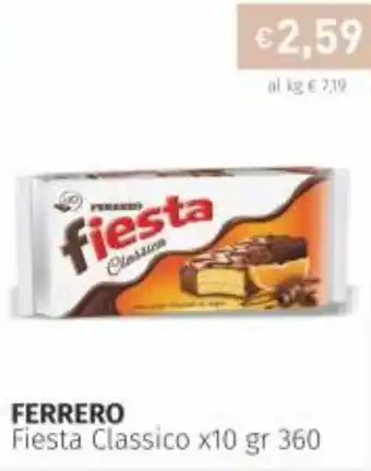 Prezzemolo e Vitale Ferrero Fiesta Classico x10 360gr offerta