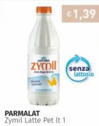 Prezzemolo e Vitale Parmalat Zymil Latte Pet 1lt offerta
