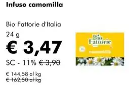 NaturaSì Infuso camomilla Bio Fattorie d'Italia offerta