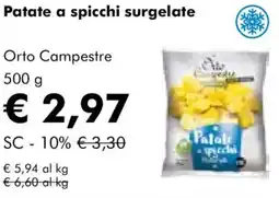 NaturaSì Patate a spicchi surgelate Orto Campestre offerta